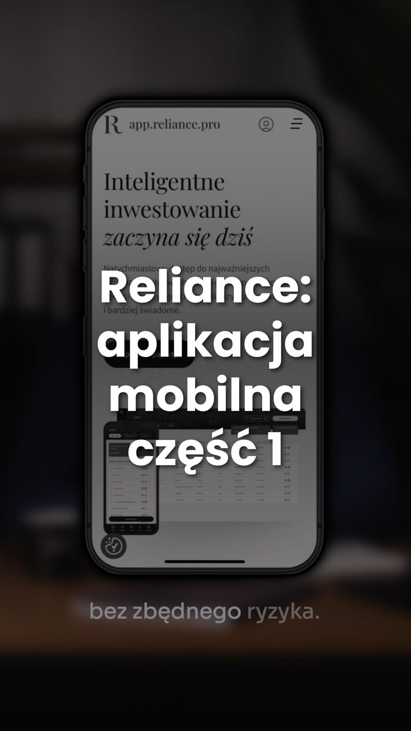 Reliance cz. 1